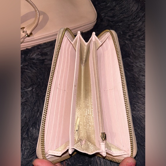 Kate Spade Leila Triple Gusset Crossbody Purse Rose Smoke - Picture 8 of 12